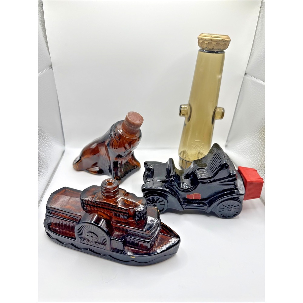 Avon  After Shave Cologne Collectible Vintage Decanters‎ Lot of 4